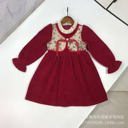 Podstawowe sukienki swobodne Gaoding Zimowe przyciski z długim rękawem Pluszowe eleganckie i modne chińskie styl sylwestra sukienka dla dzieci