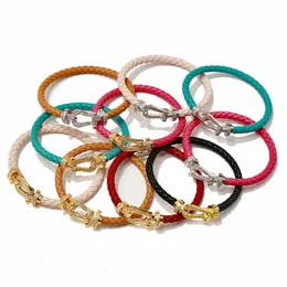 Bracciale di design di marca di lusso di nuova moda in oro 18 carati argento con braccialetto di strass regalo di gioielli per feste da donna di grado superiore