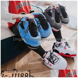 Winter Warm Slipper Cute Home Unisex One Size Sneakers Men House Floor Cotton Shoes Woman Eu 35-44 P Sliders 210903 Drop Delivery Dhild