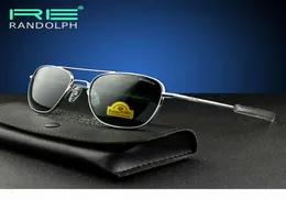 Óculos de solAmerican pilot039s placa de alta qualidade revestida com vidro temperado Randolph Sunglasses7521752