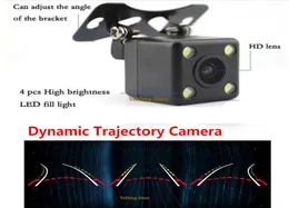 CCD Wide angle Waterproof Car Dynamic Trajectory Track Rear View Camera With 4 LED Night Vision waterproof Parking assist Kit9622749