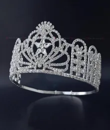 Pageant Crown Miss Teen USA High Quanlity Rhinestone Tiaras Bridal Wedding Hair Jewelry Accessories Adjustable Headband mo231226233762369
