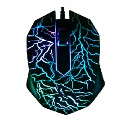 Novo mouse para jogos profissional com fio 3D Mause 2700DPI com multicores mutável LED retroiluminado Ergonomia design Rede Inp1798785