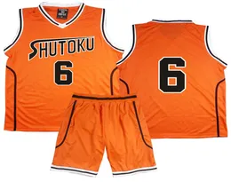 Anime Kuroko Basuke Sepet Yok Cosplay Costume Shutoku Okul Üniformaları Midorima Shintaro Erkek Forması Spor Giyim Tshirt Şort Set 5326444