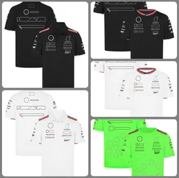 F1Tシャツレーシングスーツチームエディション2024レーシングスーツ短袖TシャツファクトリーチームエディションチームワーキングTシャツラウンドネックショートスリーブカスタマイズモデル