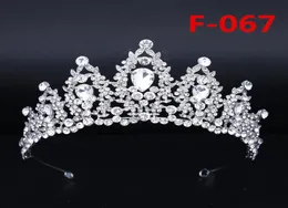 Nupcial grande coroa headpieces strass bolo coroa cocar princesa headpieces casamento acessórios de noiva vestidos de baile para festa 3957466