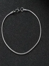 Charm Bracelets Hot Koop Breedte 2Mm Titanium Steel Ketting Armband Mode-sieraden Voor Mannen Vrouwen Rvs Link5166164