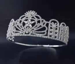 Konkurs Korona Miss Teen USA High Quanlity Rhinestone Tiaras Bridal Wedding Hair Akcesoria Regulowana opaska na głowę MO231226234208568