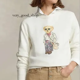 polo sweater Parisian Women's Long Sleeve Sweatshirt with Little Bear Pullover Hood in Autumn Colors 558 polo shirt