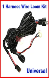 Universal Harness Car Driving Holder Relay OnOff Switch Loom Kit Fuse 40A Up to 35M Wire For 1 SUV ATV 4WD 4x4 OffRoad LED Work7329673