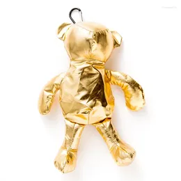 Сумки для покупок ЭКО с золотым покрытием Медведь Хлопковое наполнение Водонепроницаемая сумка Многоразовая продуктовая сумка большой емкости