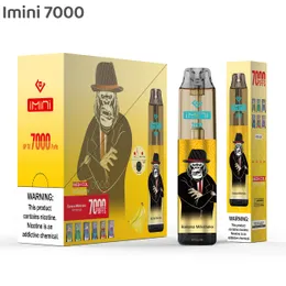 Original Imini Vape 7000 Puff vs R and M Tornado Disposable E Cig Bars Vapers Pen 15ml E liquid Leakproof Design Integrated 850 mAh Battery with 20 Flavors De Germany UK