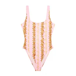 Italien Designer Classic Print One-Piece Luxury Women's Swimewear Faith Badkläder Luxury One-Piece Bikini med 12 typer SXL