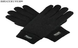 Bruceriver Men039s Pure Wool Knitted Gloves with Thinsulate Lining H081892670262797759