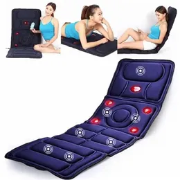 8 IN1 -Modus zusammenklappbarer Vollkörper -Massage -Matratze Automatische Heizung Multifunktions Ferninfrarot -Vibration Massagebaste 240123