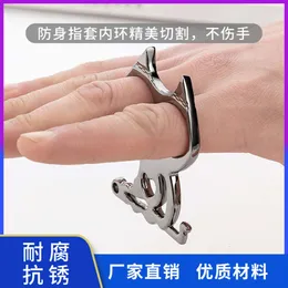 Yaratıcı Ring Mini Love Designer Finger Teple Kendini Savunma Ürünleri Tiger Wolf Protector Escape Wulg