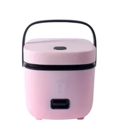 1 2L Mini Electric Rice Cooker 2 Lager Uppvärmning av mat Ångbåt Multifunktion Måltid Matlagningspott 1-2 People Lunch Box243Z