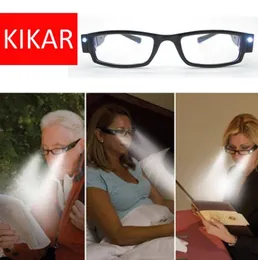 10 Força Kikar Fashion LED LEITURA COMPOS COM O CASE PLÁSTICO NOITE LEITOR ELEGENTE LIGHT UP OLYEGLASS ESPECTACIONAGEM DIOPTER P5179345