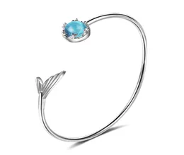 TB104 cauda peixe pulseiras feminino super fada estudante sereia lágrimas floresta vento frio azul cristal artificial bracelet7995471