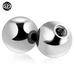 50pcslot 16g 14g skruvbollar Tillbehör Kroppsmycken ringer Lip Nipple Pircings Eyebrow Piercings Bår 240127