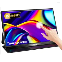 Tragbarer 15,6-Zoll-Touch-Gaming-Monitor für PS4 5 Switch Xbox Laptop PC Gamer IPS-Panel VESA-Unterstützung Sekundärer erweiterter Bildschirm