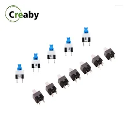 Deckenleuchten 10PCS 6 Pin PCB Tact Tactile Push Button Switch Self Lock DPDT Power Micro Switches 7mmx7mm 7 7MM 8x8mm Unlock