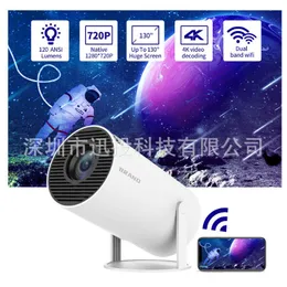 أجهزة العرض Magcubic Projector HY300 4K Android 11 WIFI6 200 200 Ansi Allwinner H713 BT5.0 1080P 1280*720P CINEMA Outdoor Outdoor Projetor Q231128