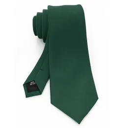 Jemygins Design Classic Gentlemen Ten 8cm Silk Jacquard Stropdas Solid Green Red Black Ties for Man Enterprises Wedding Party Gift4810575