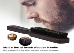 Men039s Beard Brush Wooden Mustache Comb Male Facial Hair Shaving Brush For Barber Salon Cleaning9763390