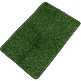 装飾的な花Popetpop Turf Grass Dog Dog Pad Washable Pee Pads人工パッチポットトレーニングマット再利用可能な失禁ベッド吸収