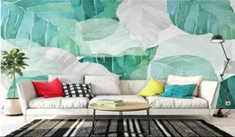 Północna Europa Design Tropical Wallpaper Po ścian Mural do salonu Sypialnia Liść Luksusowy papier ścienny niestandardowy rozmiar 2613867