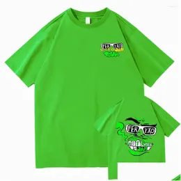 Męskie koszulki męskie koszulki ferxxoo feid 2024 retro mężczyźni/kobiety graficzna bluza vintage zabawna letnia bawełniana koszulka Uni Tee klasyka OTEVR