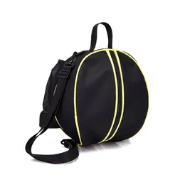 Palloni Sport all'aria aperta Shoder Palloni da calcio Borse Attrezzature per l'allenamento Stoccaggio Mesh Side Borsa aperta a due vie Pallavolo Basket 230703 Drop Dhbzo