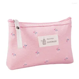 Borse per cosmetici Borsa Moda Mini Astuccio da toilette con cerniera Tela Trucco Organizzatore da donna Viaggio Lady Etya Piccolo floreale