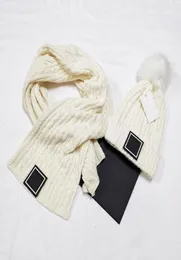 Winter 2021 knit hat and scarf set to keep warm suitable for ski travel must with simple 100 cotton multicolor optional7389283