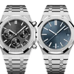 모든 다이얼 작업 럭셔리 남성은 A P Mens 시계 Aude Quartz Wristwatches 6 바늘 고품질 크로노 그래프 89kk#