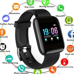 10A 2024 Novo 116plus Relógio Inteligente Homens Pressão Arterial À Prova D 'Água Smartwatch Mulheres Monitor de Freqüência Cardíaca Rastreador de Fitness Relógio Esporte Para Android IOS