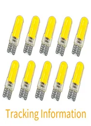 50x T10 W5W LED CAR INTERIOL LIGHT COB SILICONE AUTO SIGNAL LAMP 12V 194 501サイドウェッジパーキングバルブ用スタイリング8652368