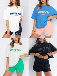 Футболка с белой лисой Мужские дизайнерские футболки с коротким рукавом Летние мужские женские футболки с коротким рукавом Модные повседневные мужские футболки с принтом европейского размера Топы