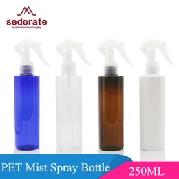 Sedoratera 20 datorer Lot Pet Plastic Bottle For Makeup Mist Spray Refillerbara flaskor 250 ml Automizer Liquid Containers JX052300T