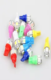 100pcs Auto T10 5 LED 1W 5050 W5W Wedge Door Parking Bulb Light Car 5W5 Dome Festoon C5W C10W License Plate carstyling1534269