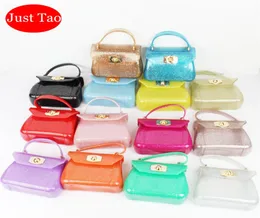 فقط Tao Kids Jelly Handbags Baby Girls Counter Counter Facs for Summer Girls Mini Coin Presh Child Frasnable Bags JT0234055649
