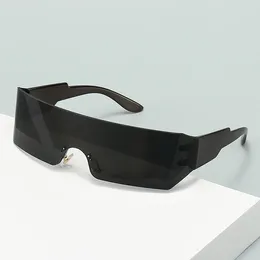 Occhiali da sole senza bordi uniti corpo donne designer di marca moda occhiali da sole occhiali da guida per esterni da uomo UV400