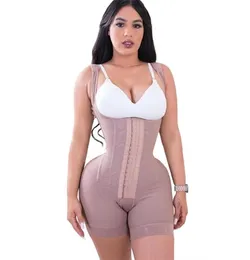 Kadın039s Gorset Fajas colombianas büyük boy shapewear açık büst gövdesi corse bel eğitmeni yüksek sıkıştırma skims bodysuit 22017111766