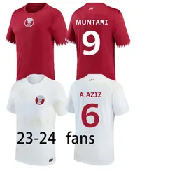 2024 Qatar Soccer Jerseys Asia National Team Alhaydos Afif Ali Hatem Hassan Muntari Khoukhi Asad Almoez Cup Home Away Away 23 24 Football Shirts Men Kid