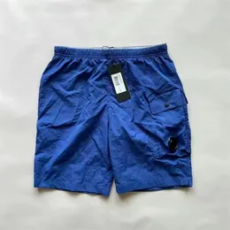 CP Şirketler Yüzme Şortları Bahar Sonbahar Modaya Gizli Mens Shorts Nakış Tasarımcı Erkekler Gevşek Gevşek Sokak Siyah Spor Şortu Hızlı Kurutma Adam Plaj Pants Sglo