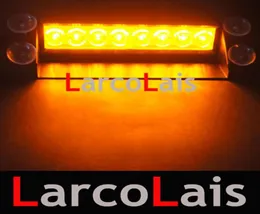 AMBER 8 LED Strobe Flash Warning Ems Car Truck Light Flashing Firemen Fog Lights 8LED9011351