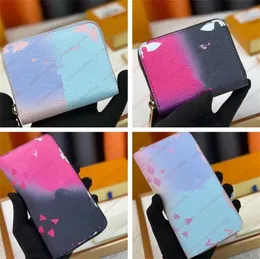 Zippy zipper coin purse long wallet women gradient Spring in the City cardholder money bags designer top quality letter Credit card holder Clutch wallets dhgate