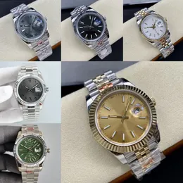 Designer Men's Watch 41mm Luxury Women's Automatic Mechanical Watch 36mm Gold Dial Calender Rostfritt stål Remvattentät safir Montre de Luxe