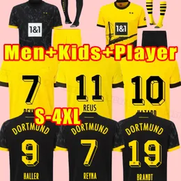 Reus 23/24 Dortmund Soccer Jerseys 2023 2024フットボールシャツBellingham Reyna Brandt Can Haller Guerreiro Hazard Hummels Fans Playerバージョン男性